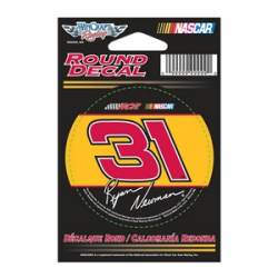 Ryan Newman #31 - 3x3 Round Vinyl Sticker