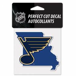 St. Louis Blues Home State Missouri - 4x4 Die Cut Decal