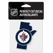 Winnipeg Jets Home Province Manitoba - 4x4 Die Cut Decal