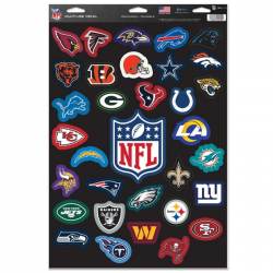 All 32 NFL Teams & NFL Logo - Set of 33 Ultra Decals