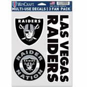 Las Vegas Raiders - Set Of 3 Sticker Sheet