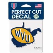 West Virginia University Mountaineers Retro - 4x4 Die Cut Decal