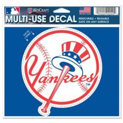 New York Yankees Top Hat - 4.5x5.75 Die Cut Ultra Decal