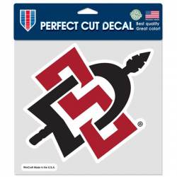 San Diego State University Aztecs - 8x8 Full Color Die Cut Decal