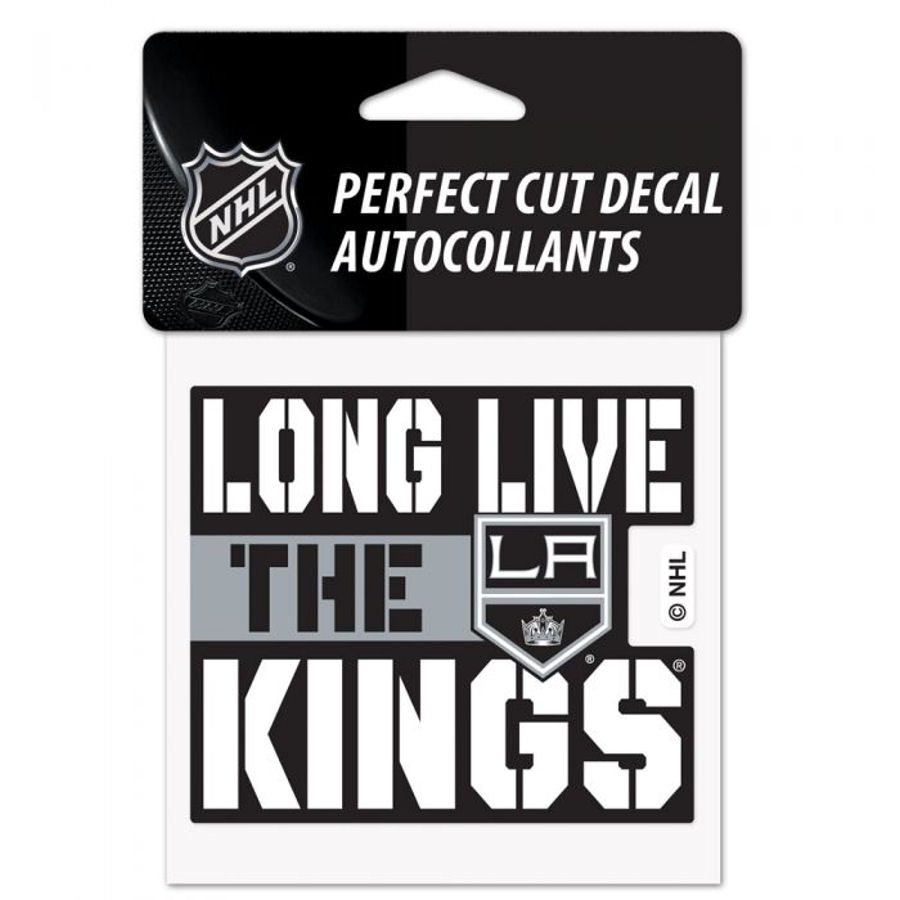 Los Angeles Kings Long Live The Kings Slogan - 4x4 Die Cut Decal At 