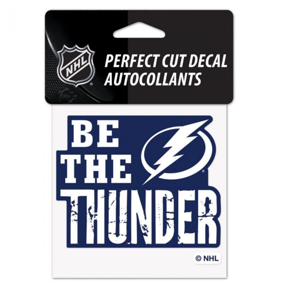 Tampa Bay Lightning Be The Thunder Slogan - 4x4 Die Cut Decal at ...