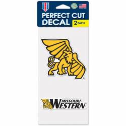 Missouri Western State University Griffons - Set of Two 4x4 Die Cut Decals