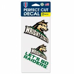 Wright State University Raiders Slogan - Set of Two 4x4 Die Cut Decals