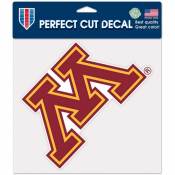 University Of Minnesota Golden Gophers Maroon  - 8x8 Full Color Die Cut Decal