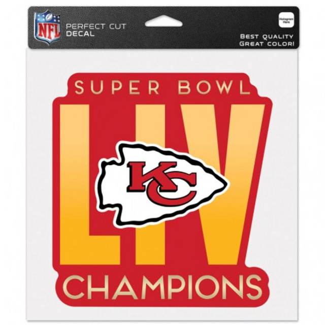 Kansas City Chiefs Super Bowl LIV Champions 2020 - 8x8 Full Color Die Cut  Decal at Sticker Shoppe