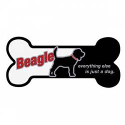 Beagle, Everything Else Is Just A Dog - Bone Magnet