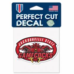 Jacksonville State University Gamecocks - 4x4 Die Cut Decal