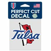 University Of Tulsa Golden Hurricane - 4x4 Die Cut Decal