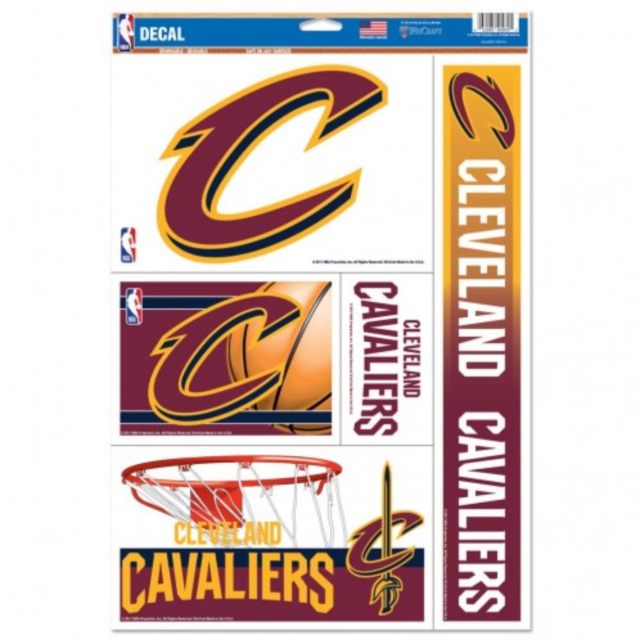 Cleveland Cavaliers - Set of 5 Ultra Decals at Sticker Shoppe