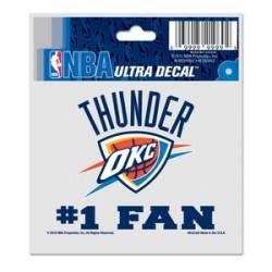 Oklahoma City Thunder #1 Fan - 3x4 Ultra Decal