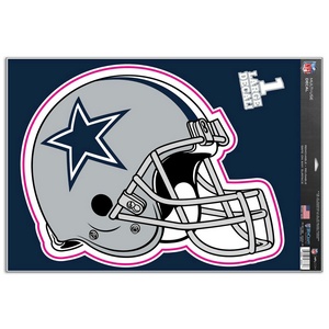 Cowboys Helmet Star, High Quality Vinyl Stickers