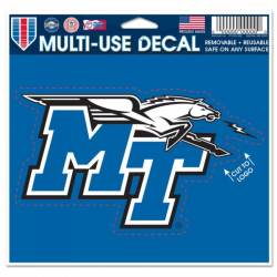 Middle Tennessee State University Blue Raiders - 4.5x5.75 Die Cut Ultra Decal