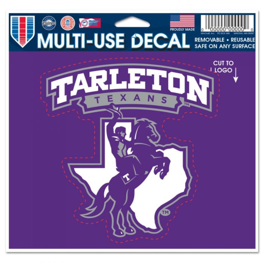 Tarleton State University Texans - 4.5x5.75 Die Cut Ultra Decal At ...