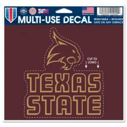 Texas State University Bobcats - 4.5x5.75 Die Cut Ultra Decal
