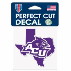 Abilene Christian University Wildcats Home State Texas - 4x4 Die Cut Decal