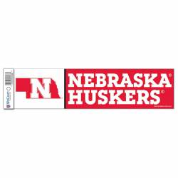University Of Nebraska Cornhuskers - 3x12 Bumper Sticker Strip