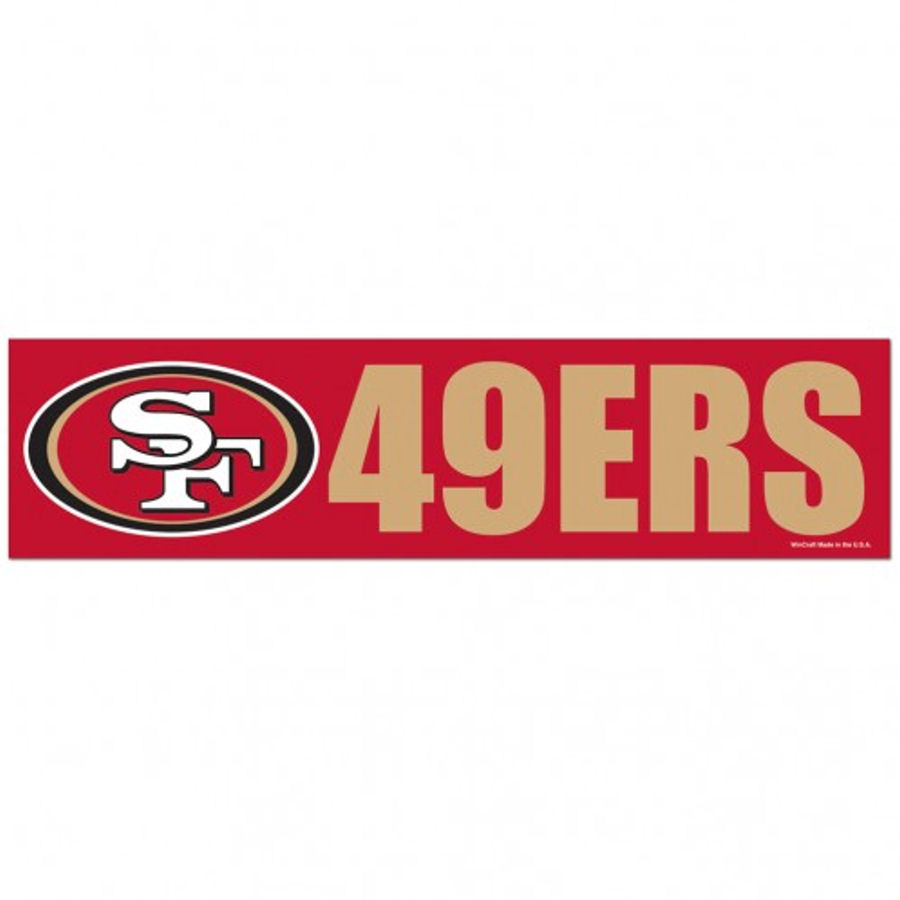 San Francisco 49ers - 3x12 Bumper Sticker Strip at Sticker Shoppe