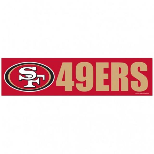 San Francisco 49ers Logo NFL Sport Car Bumper Sticker Decal ''SIZES''