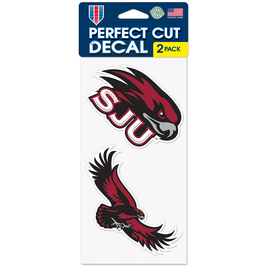 Saint Joseph's University Hawks - Set of Two 4x4 Die Cut Decals at ...