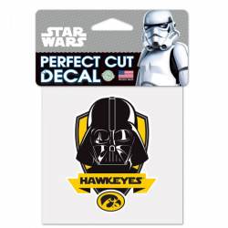 University Of Iowa Hawkeyes Darth Vader Star Wars - 4x4 Die Cut Decal