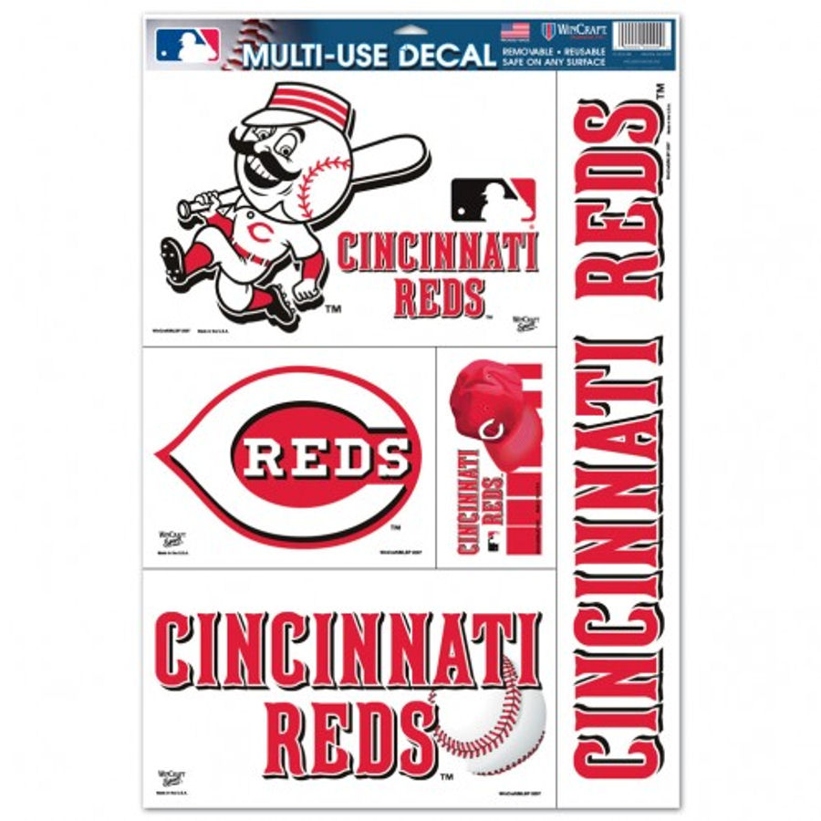 Cincinnati Reds Logo - Set of 5 Ultra Decals at Sticker Shoppe