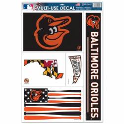 Baltimore Orioles Maryland Flag - Set of 5 Ultra Decals