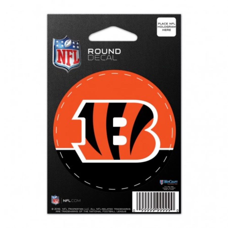 Cincinnati Bengals - 3x3 Round Vinyl Sticker At Sticker Shoppe