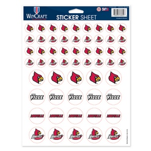 Louisville Cardinals Stickers 