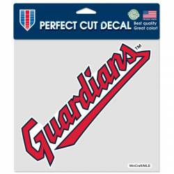 Cleveland Guardians Script - 8x8 Full Color Die Cut Decal