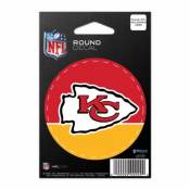 Kansas City Chiefs - 3x3 Round Vinyl Sticker