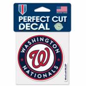 Washington Nationals Round Logo - 4x4 Die Cut Decal