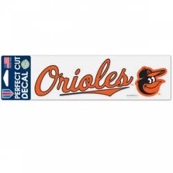 Baltimore Orioles Logo - 3x10 Die Cut Decal