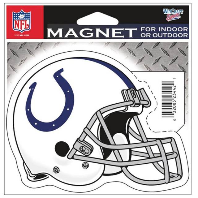 Indianapolis Colts Helmet - 4.5 Die Cut Logo Magnet at Sticker Shoppe