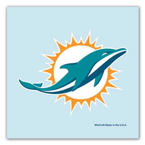 Miami Dolphins - 3x3 Reflective Decal at Sticker Shoppe