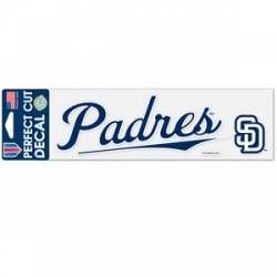 San Diego Padres Logo - 3x10 Die Cut Decal