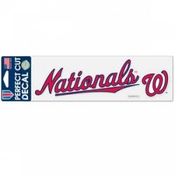 Washington Nationals Logo - 3x10 Die Cut Decal