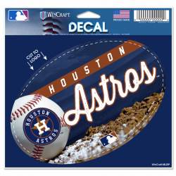 Houston Astros - 3.5x5 Vinyl Oval Sticker