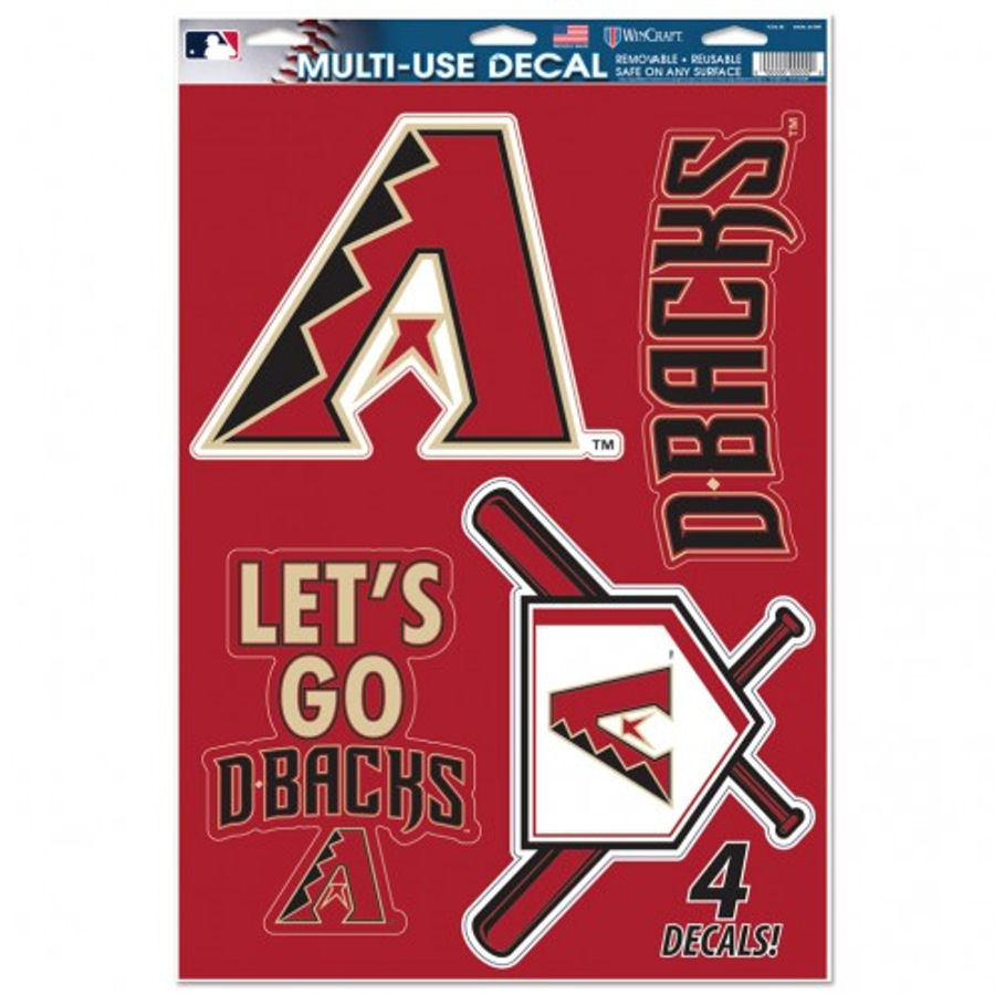 Arizona Diamondbacks - Set Of 4 Ultra Decals At Sticker Shoppe