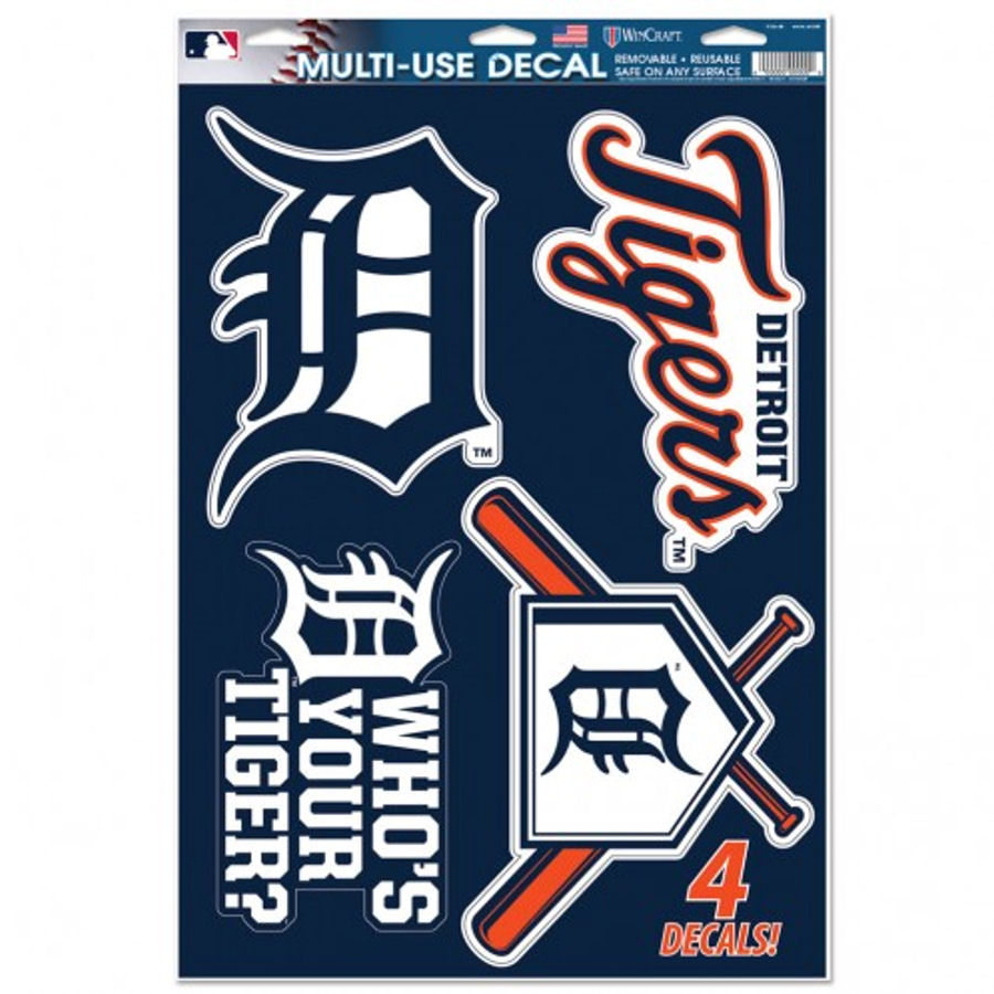 Detroit Tigers - Set of 4 Ultra Decals at Sticker Shoppe