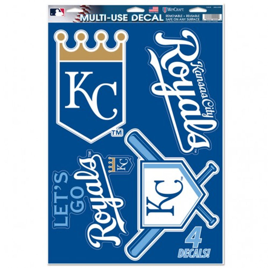 Kansas City Royals - Set of 4 Ultra Decals at Sticker Shoppe