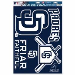 San Diego Padres - Set of 4 Ultra Decals
