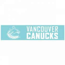 Vancouver Canucks - 4x17 White Die Cut Decal