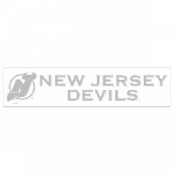 New Jersey Devils - 4x17 White Die Cut Decal