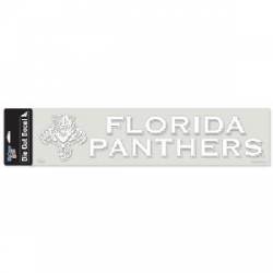 Florida Panthers - 4x17 White Die Cut Decal