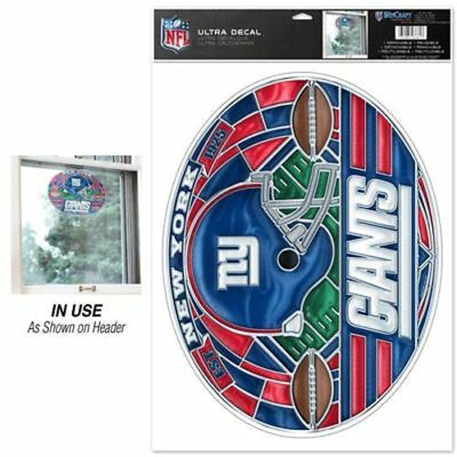 New York Giants Stained Glass X Ultra Decal At Sticker Shoppe